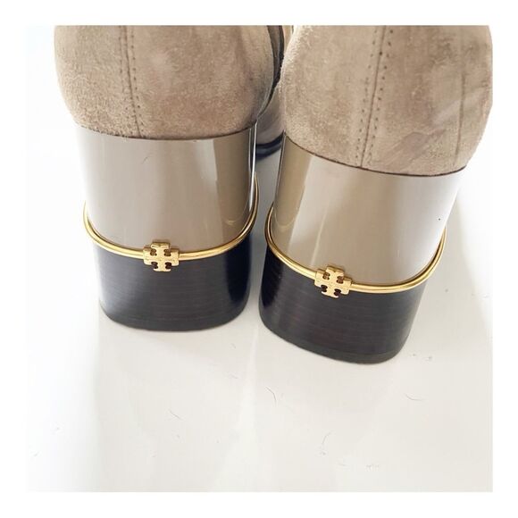 NEW Tory Burch Multi-Logo Stretch Suede Boot size 9 - Picture 9 of 13